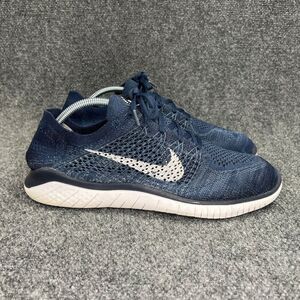 Nike Free RN Flyknit 2018 Running Shoes Men's 12 Blue Athletic Training Sneakers